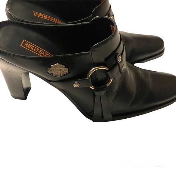 - Harley Davidson Black Leather Mules - Picture 5 of 12